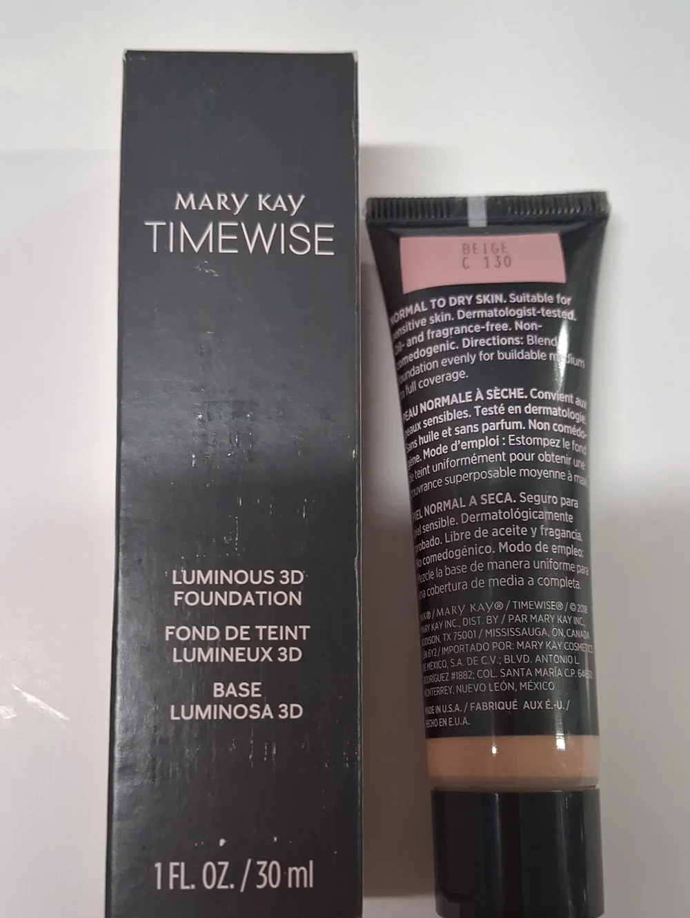 Mary Kay TimeWise Luminous 3D Foundation - Beige C 130 1oz..